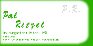 pal ritzel business card